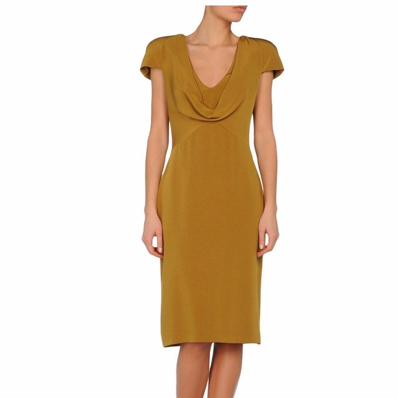 Alexander McQueen Silk Cowl  Neck Dress - Picture 1 of 4